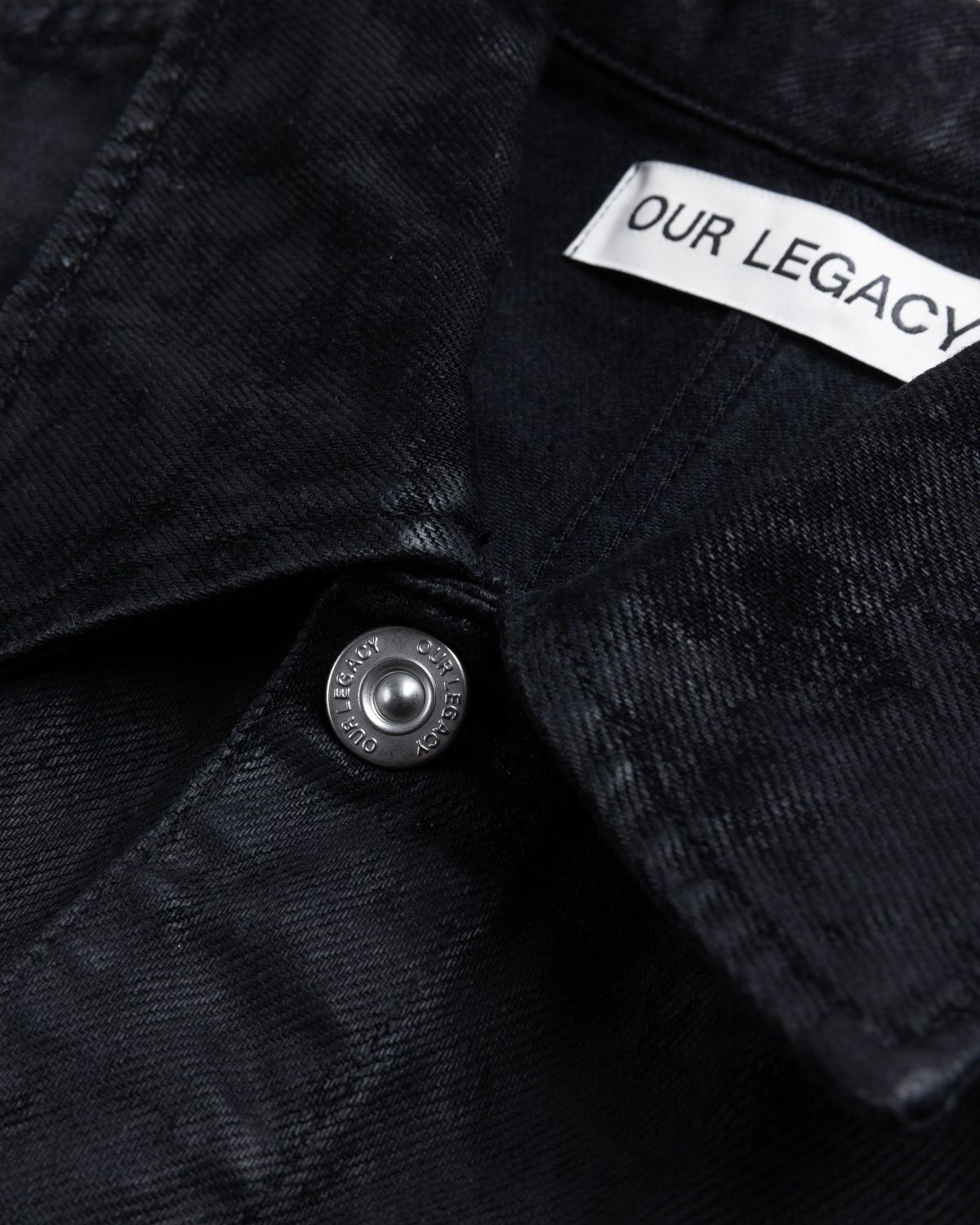 Our Legacy – Rebirth Jacket Waxed Black Denim | Highsnobiety Shop